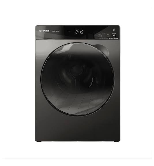 [NAT-033] Washing Machine Sharp Sharp Automatic Loading alwy, Capacity 10.5 kg, with alghsyl alnabd wbramj Washing mtadda, Model DP1054KJZ-S.