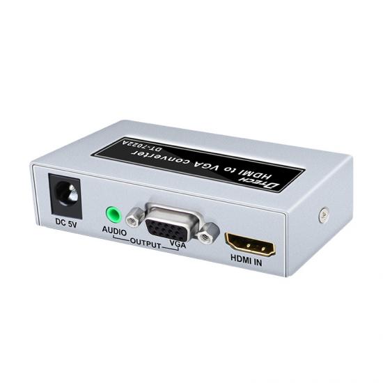 [DIG-089] محول HDMI إلى VGA مع مخرج صوت 3.5 مم ودعم Full HD 1080p DTECH DT-7022A