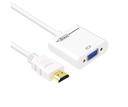 كابل محول HDMI إلى VGA مع مخرج صوت 3.5 مم بدقة Full HD 1080p DTECH DT-6404