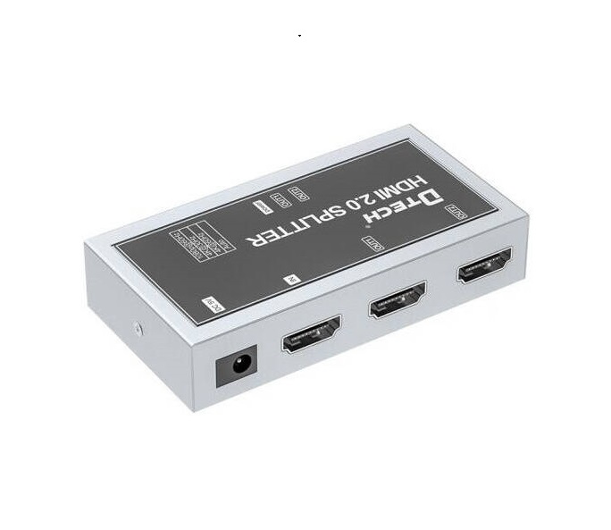 [DIG-092] موزع إشارة HDMI 2.0 من مدخل واحد إلى مخرجين بدقة 4K DTECH DT-7212