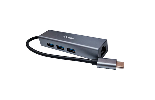 [DIG-094] Splitter USB-C bthlatha USB Ports 3.0 with Network Gigabit Ethernet DTECH DT-3325