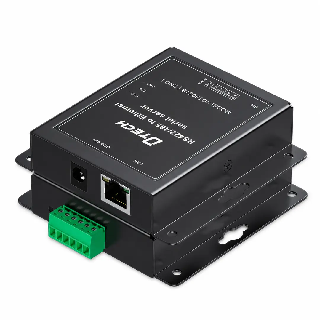 [DIG-106] محول DTECH IOT9031B لربط أجهزة RS422 وRS485 بشبكة Ethernet TCP/IP، يدعم Modbus RTU/TCP وسرعة شبكة 10/100Mbps والتغذية عبر PoE.