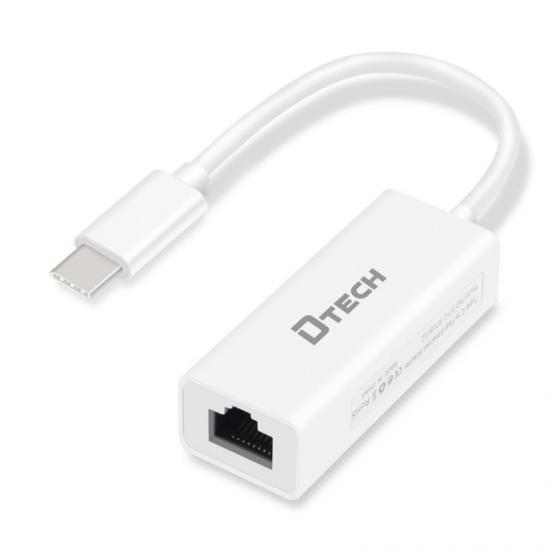 [DIG-117] Adapter USB-C to Network Ethernet RJ45 bsraa 100Mbps DTECH DT-3332