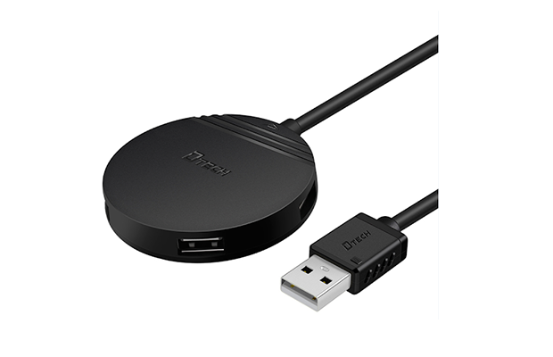 [DIG-137] موزع منافذ USB 2.0 بأربعة منافذ USB-A بطول 30 سم DTECH DT-3015