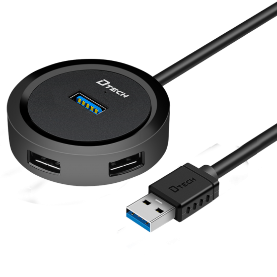 [DIG-140] موزع USB-C بأربعة منافذ USB 3.0 بسرعة 5Gbps بطول 25 سم DTECH DT-3326