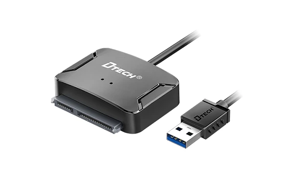[DIG-153] كابل محول USB 3.0 إلى SATA لتوصيل أقراص HDD وSSD بطول 30 سم DTECH DT-5038A