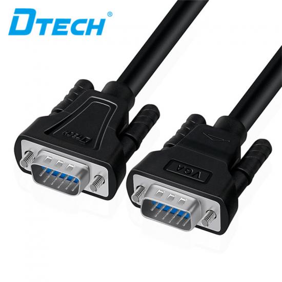 [DIG-165] كابل VGA عالي الدقة 3+6 ذكر إلى ذكر بطول 5 متر DTECH DT-V004