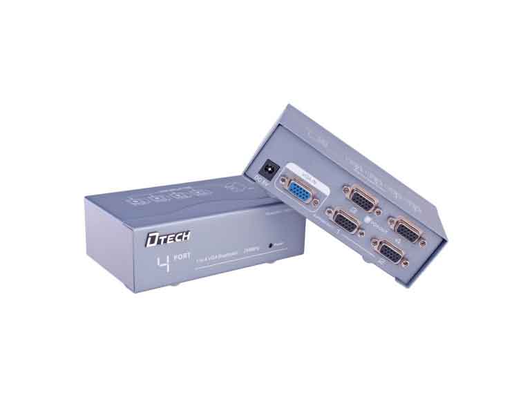 [DIG-166] موزع إشارة VGA من مدخل واحد إلى 4 مخارج (250MHz) DTECH DT-7254