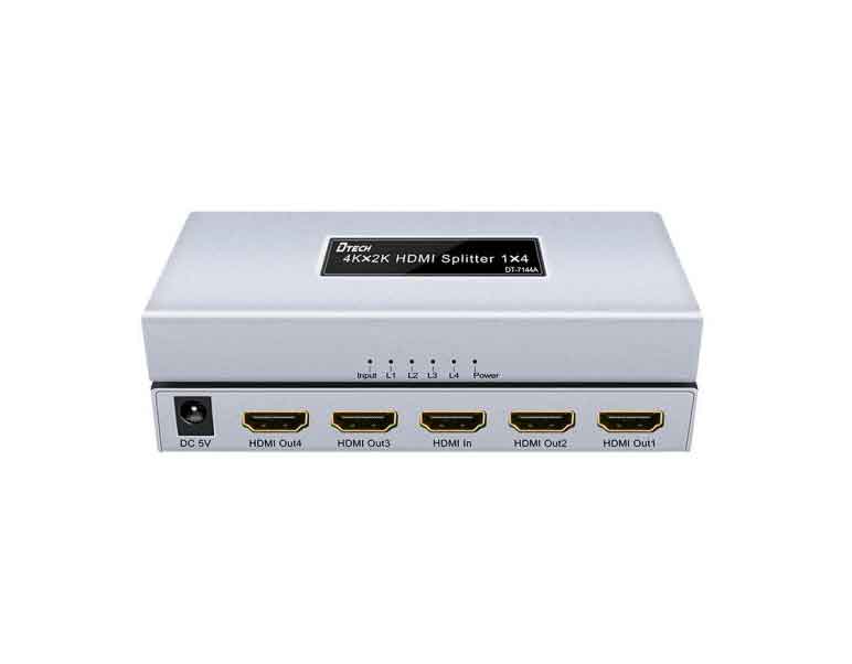 موزع إشارة HDMI من مدخل واحد إلى 4 مخارج DTECH DT-7144A