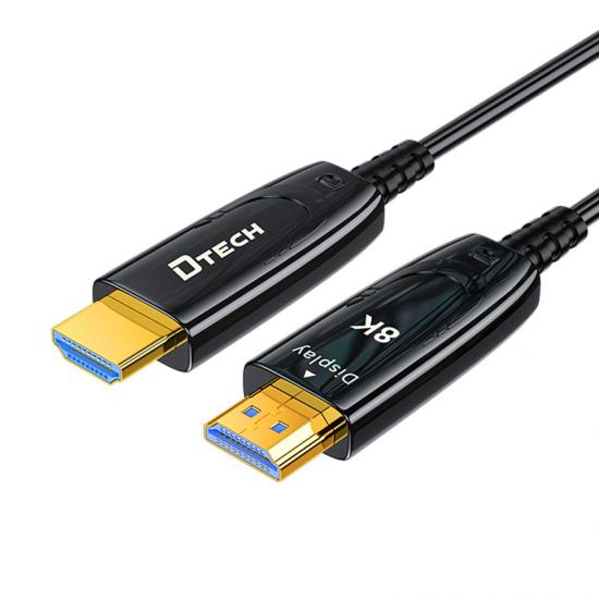 كابل HDMI بالألياف الضوئية نوع D-A بطول 15 متر (4:4:4) DTECH DT-HF0315
