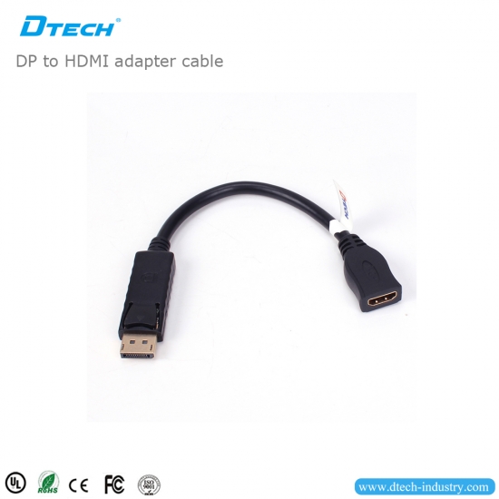 [DIG-199] كابل تحويل DisplayPort إلى HDMI بدقة Full HD 1080p DTECH DT-6505