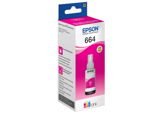 Ink Epson Purple Liquid Original 664 for Printers EPSON EcoTank – Capacity 70 ml