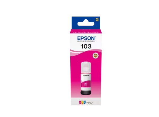 حبر إبسون أرجواني سائل أصلي 103 لطابعات EPSON EcoTank – سعة 65 مل