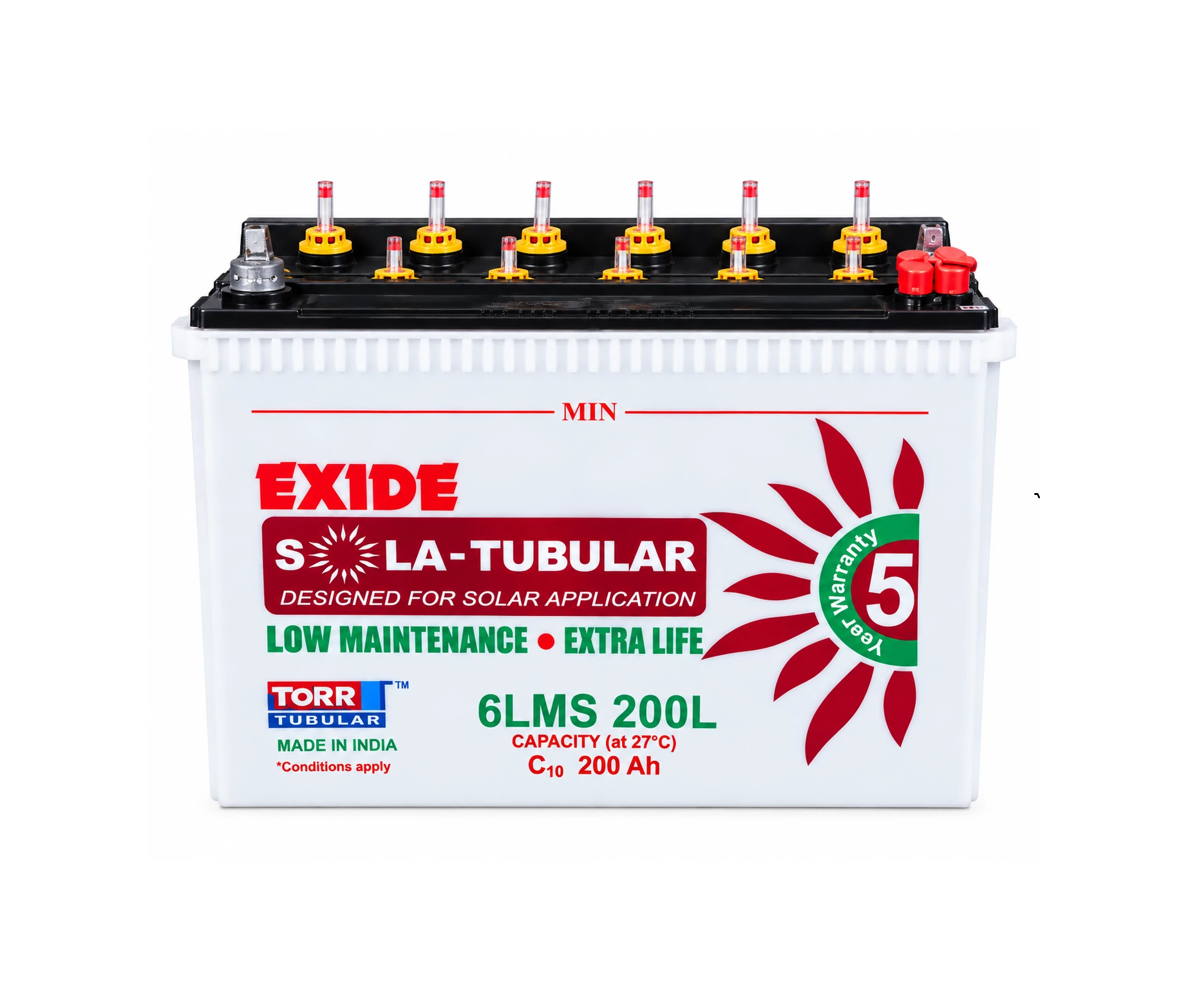 [SKI-029] Index Flooded Battery T-6LMS200L Capacity 200 Ah