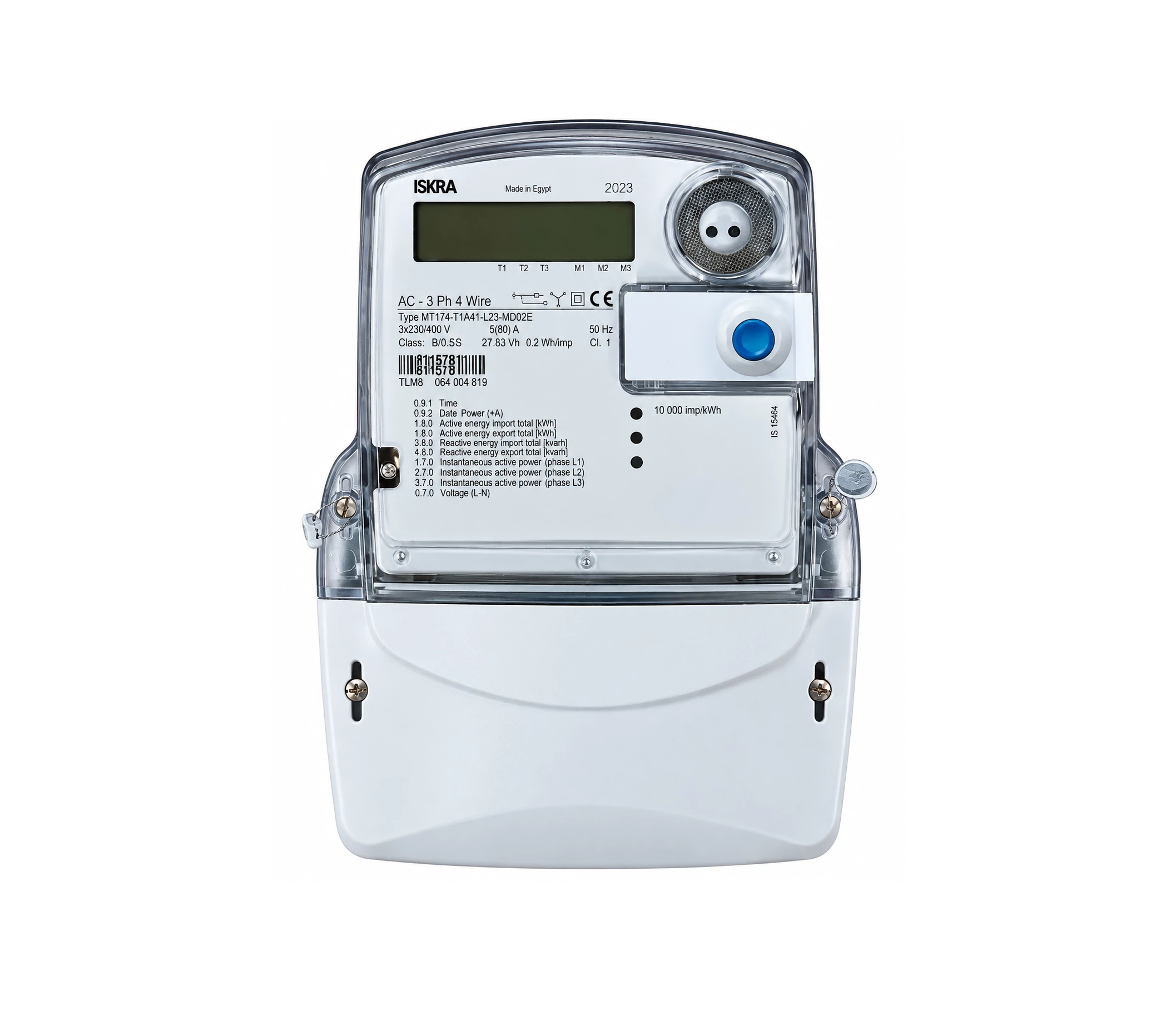 [SKI-038] ISKRA 3-phase current transformer-operated meter