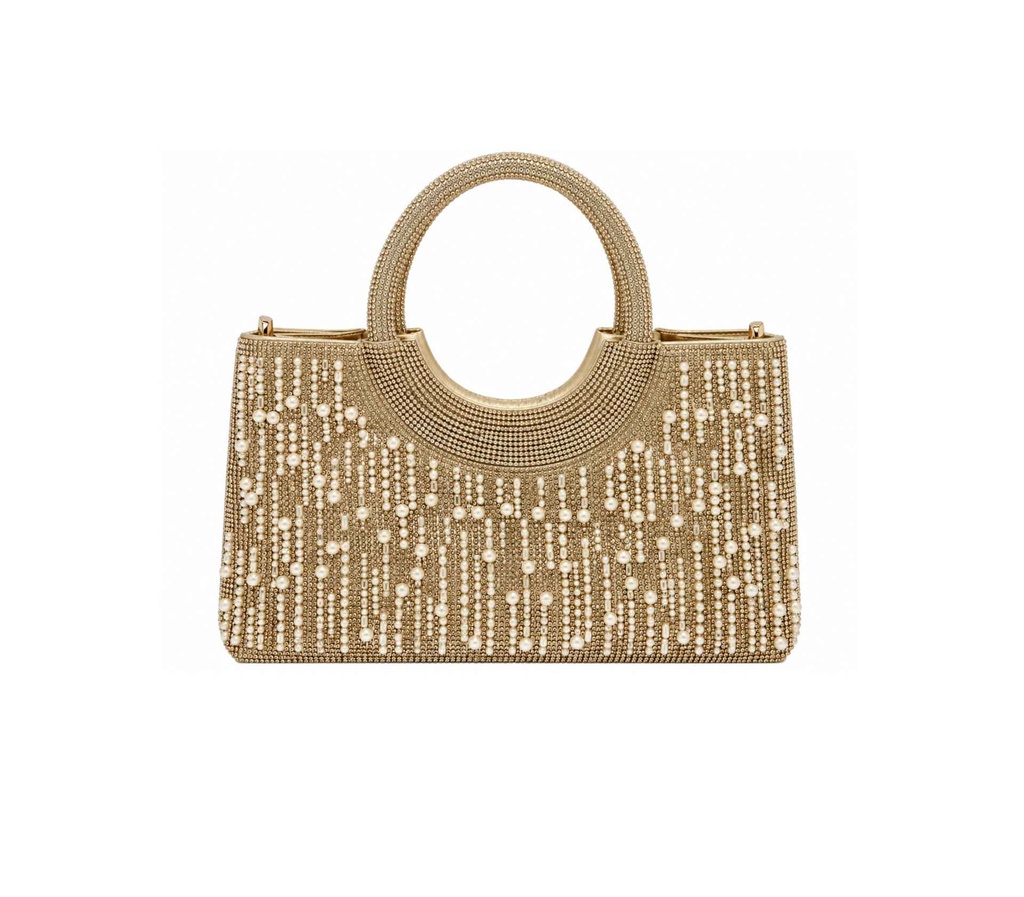 [DR-003] Women's Gold Handbag MB-120