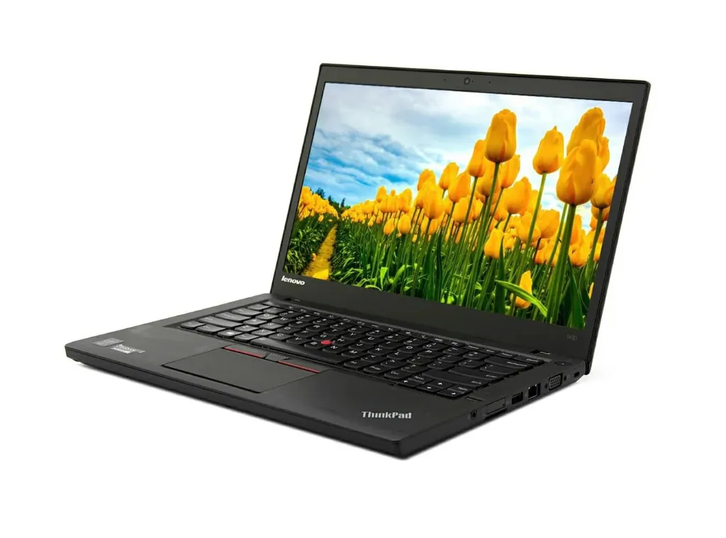 لابتوب Lenovo ThinkPad T450 جيل خامس (i5-5th)، كرت Intel HD مدمج، رام 8GB، تخزين 256GB SSD، شاشة 14.0" (4GB DDR3, 256GB SSD)