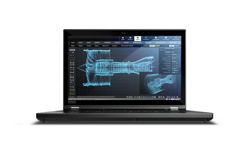لابتوب Lenovo ThinkPad P53 جيل تاسع (i7-9th)، كرت NVIDIA Quadro T1000 منفصل، رام 32GB، تخزين 1TB SSD، شاشة 15.6" FHD