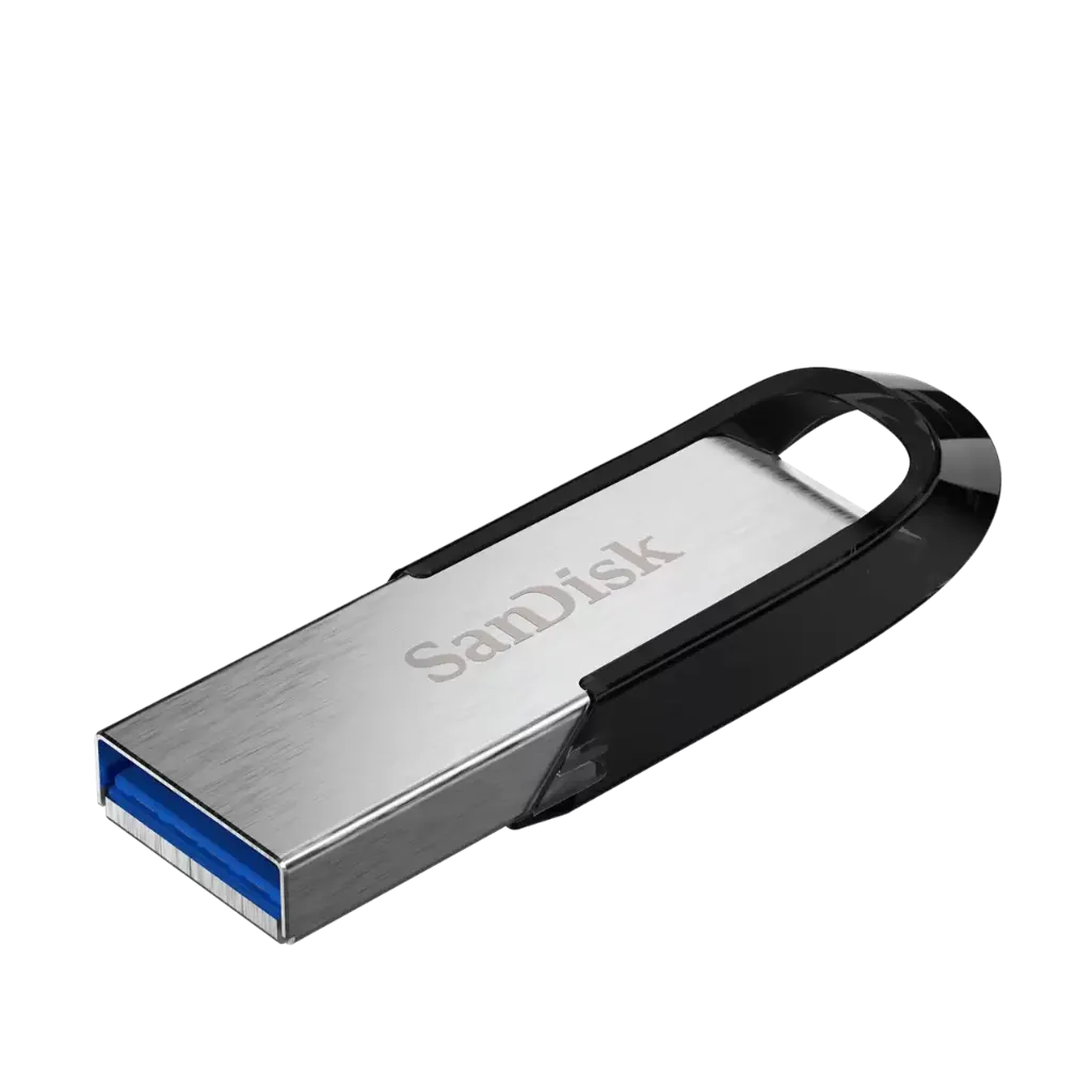 فلاشة سانديسك معدنية SanDisk Ultra Flair - 64GB - USB 3.0 - Metal Design - 150MB/s