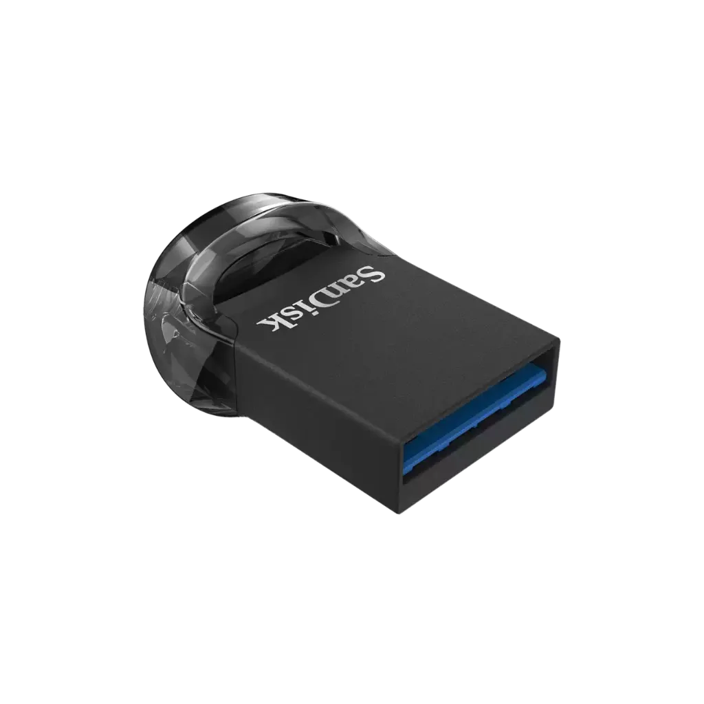 فلاشة سانديسك صغيرة جداً SanDisk Ultra Fit - 64GB - USB 3.1 - Low Profile