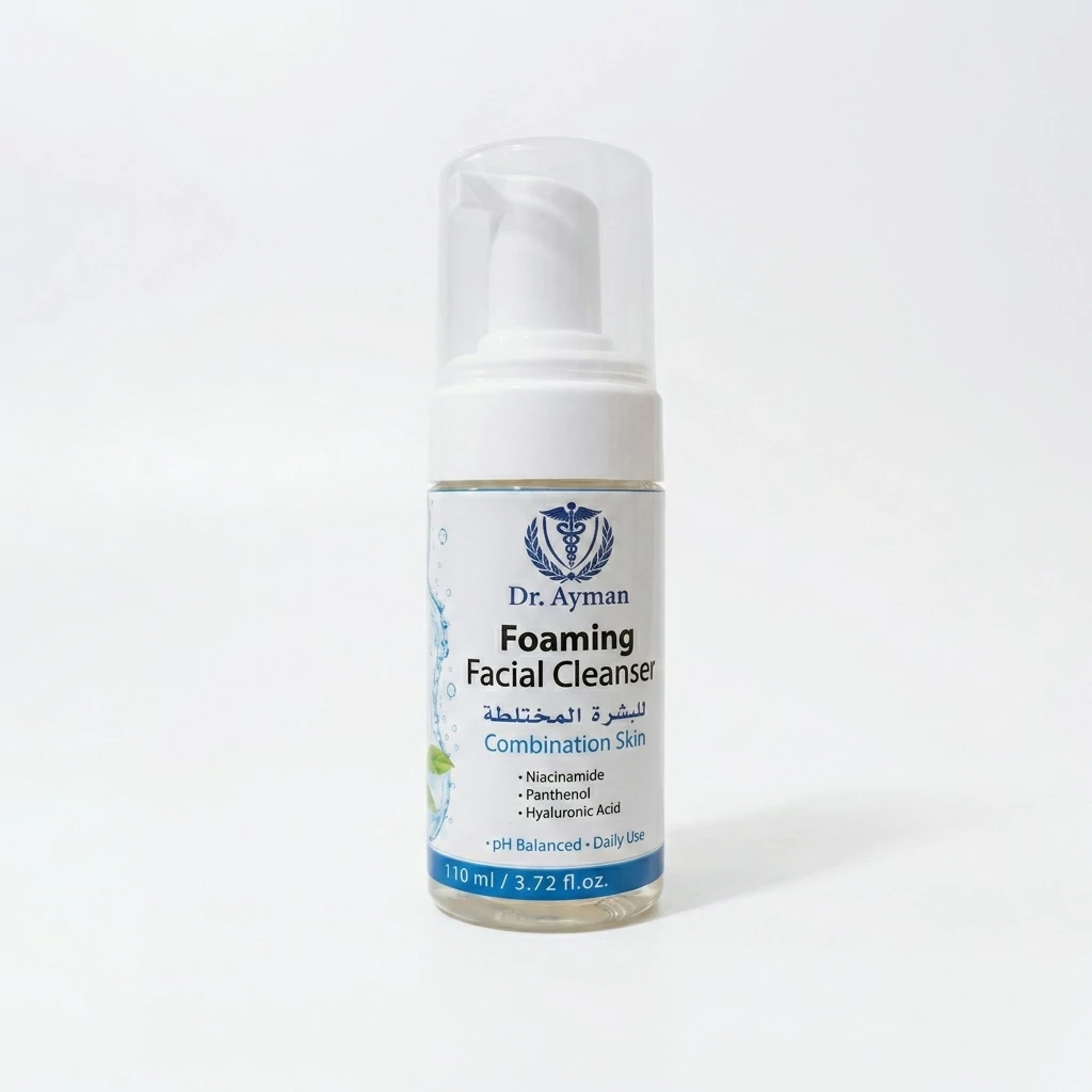 Foaming cleanser for combination skin