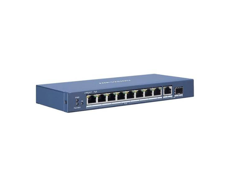 [PCS-0023] هيكفيجن سويتش شبكة PoE بـ10 منافذ – DS-3E0510HP-E