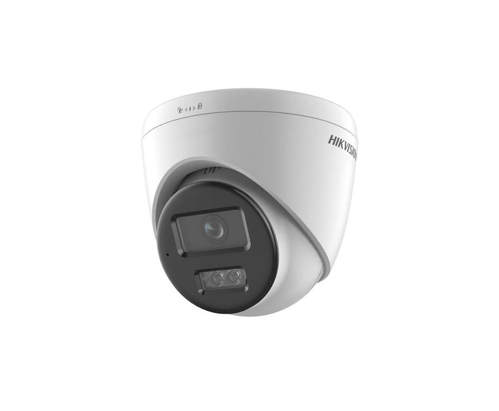 [PCS-0065] هيكفيجن كاميرا مراقبة IP Turret، دقة 8MP، عدسة 2.8 مم، Smart Hybrid Light – DS-2CD1383G2-LIUF