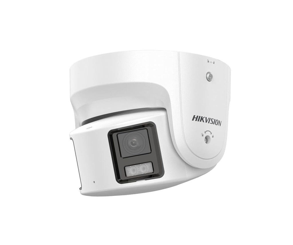 [PCS-0069] هيكفيجن كاميرا مراقبة IP Turret، دقة 8MP، عدسة 4 مم، ColorVu وSmart Hybrid Light، إنذار ضوئي وصوتي – DS-2CD2387G2P-LSU/SL