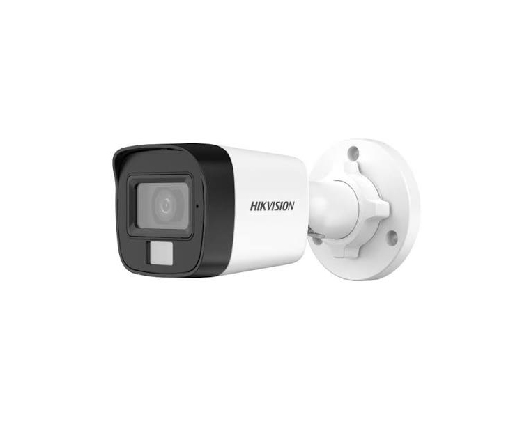 [PCS-0072] هيكفيجن كاميرا مراقبة Turbo HD Mini Bullet أنالوج، دقة 3K، عدسة 2.8 مم، Smart Hybrid Light وصوت – DS-2CE16K0T-LPFS