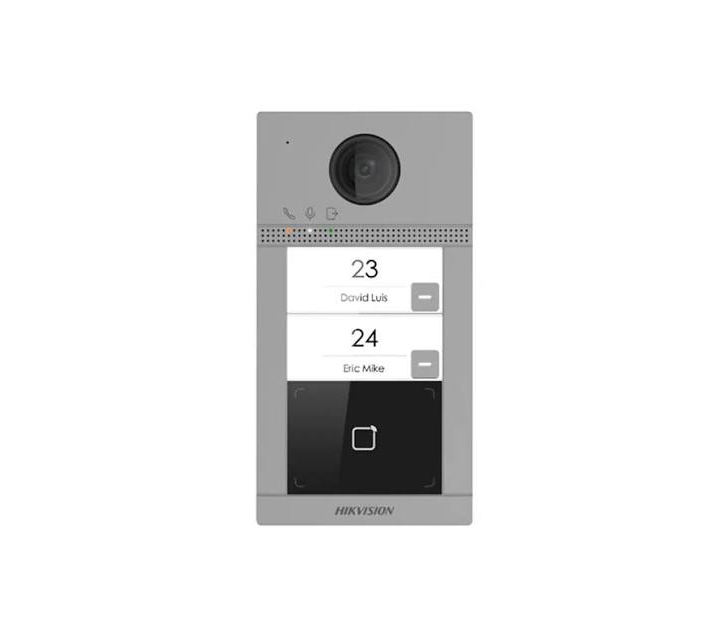 [PCS-0077] هيكفيجن  إنتر كم محطة اتصال باب خارجية، كاميرا 2MP، Wi‑Fi، PoE، حماية IP65 وIK08 – DS-KV8213-WME1