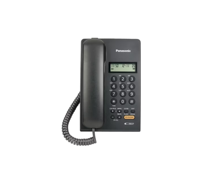 [PCM-0010] Panasonic KX-TS402 | هاتف أرضي سلكي مكتبي مع مكبر صوت وذاكرة للمكالمات