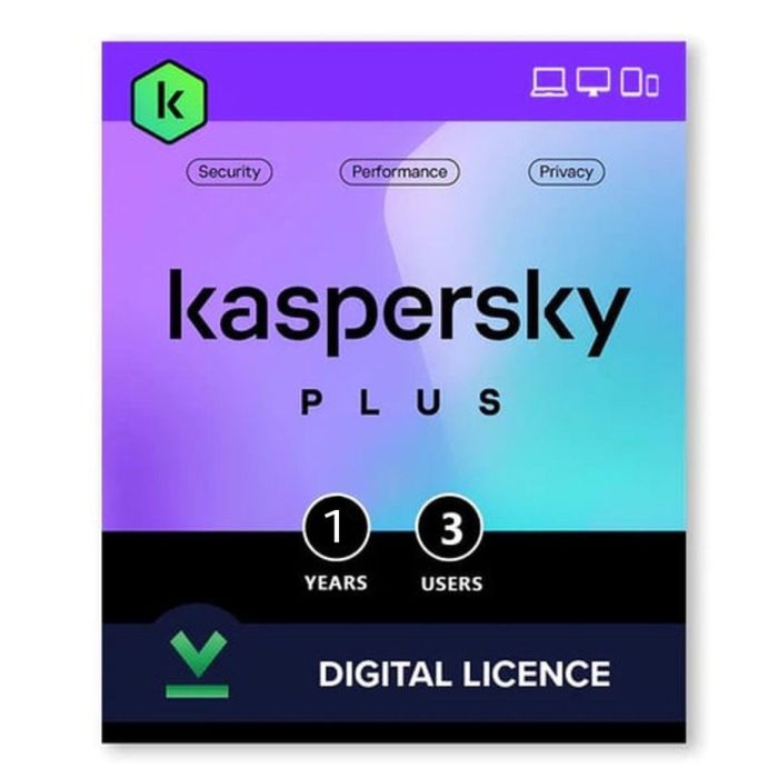 [PCM-0004] Kaspersky Plus | برنامج حماية كاسبرسكي بلس المتقدم (3 مستخدمين / 3 أجهزة)