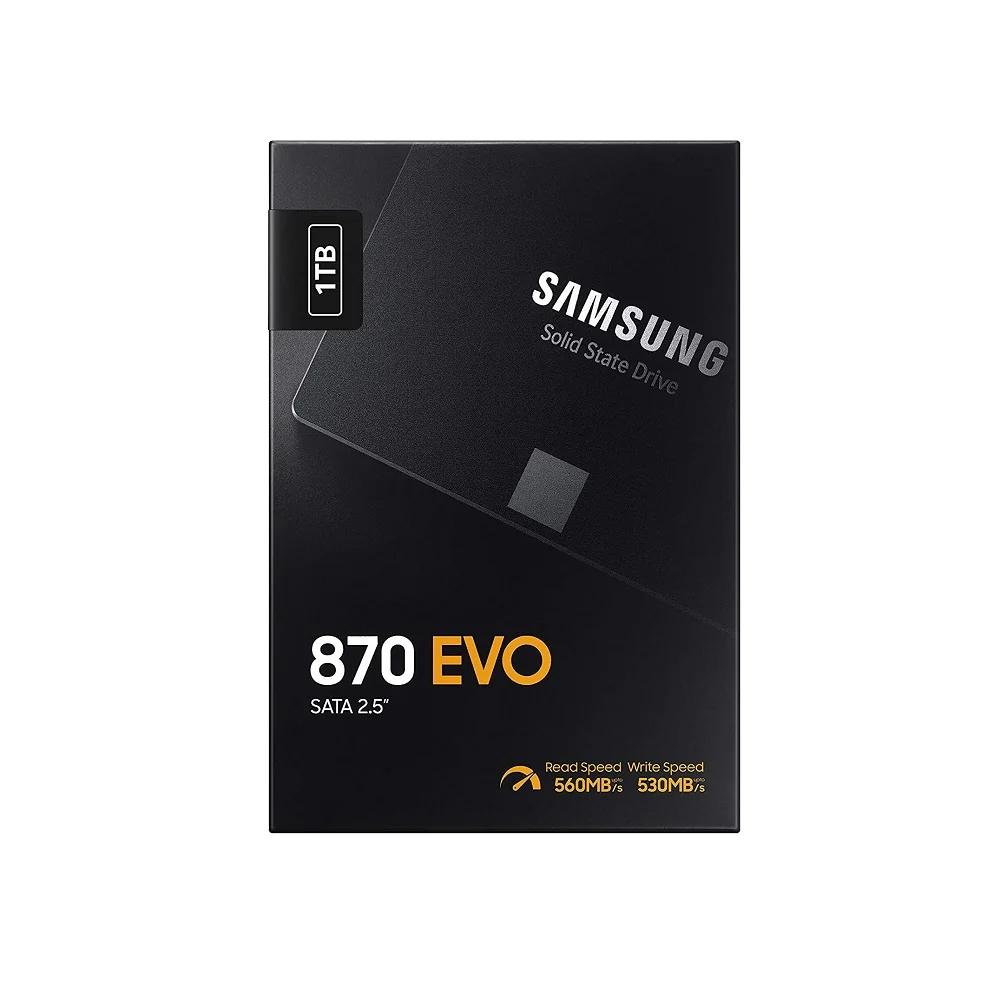 [PCM-0013] هارد سامسونج Samsung 870 EVO SATA III 1TB SSD، حجم 2.5 بوصة، تقنية V-NAND