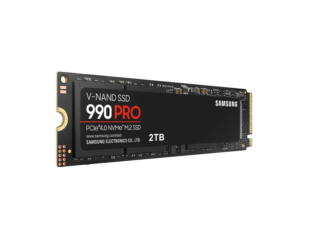 [PCM-0018] هارد سامسونج داخلي SSD 990 PRO بسعة 2 تيرابايت، بتقنية PCIe 4.0 NVMe™ M.2 سرعة قراءة 7,450 ميجابايت/ثانية | سرعة كتابة 6,900 ميجابايت/ثانية | مخصص للألعاب والمحترفين