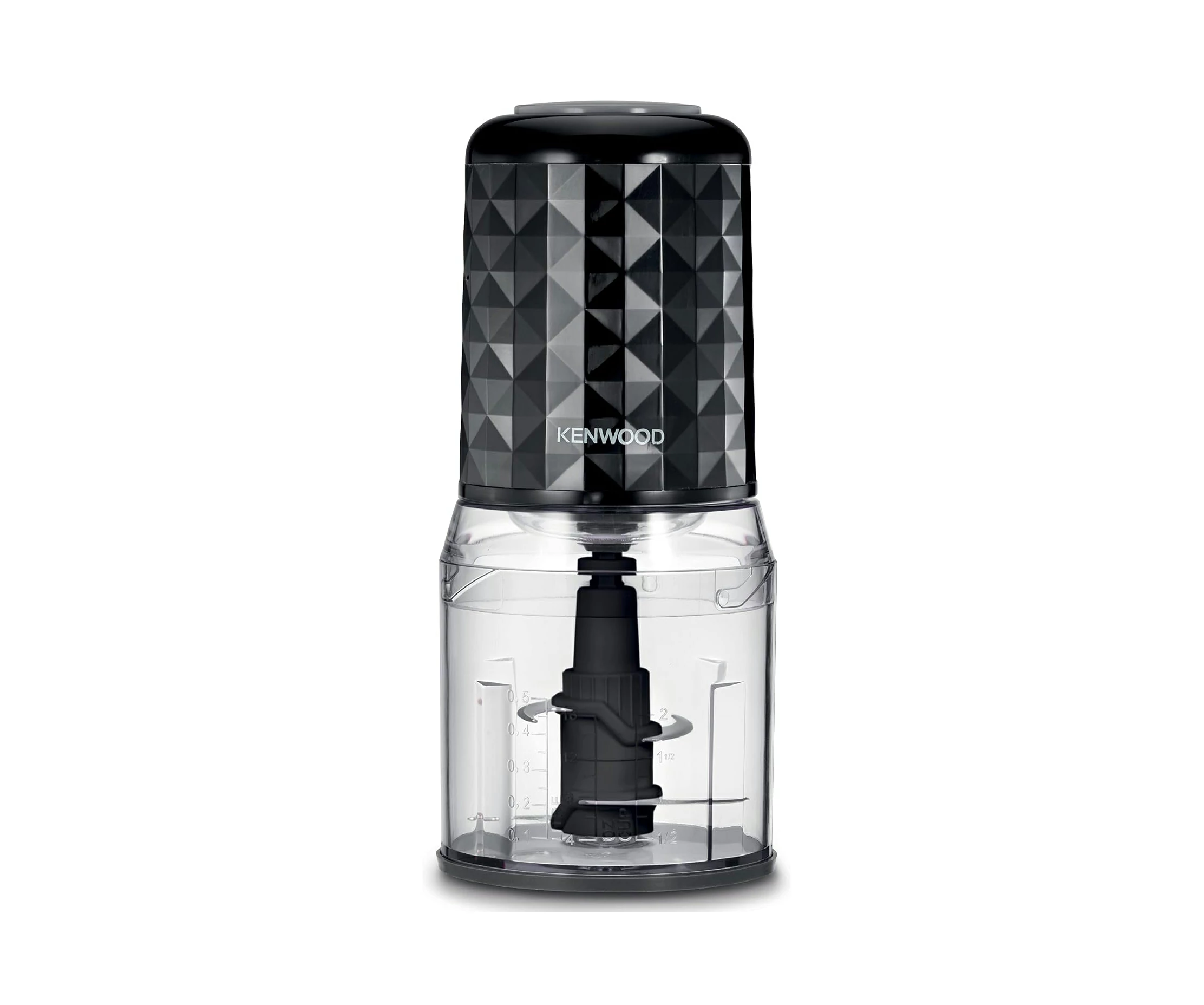 [TAH-0018] مفرمة صغيرة من كينوود مع شفرة رباعية بلون اسود وقدرة 400 واط وسعة 0.8 لتر، KENWOOD-CHP40