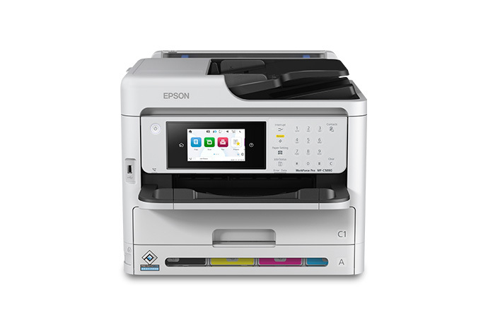 [PCM-0029] طابعة إبسون ملونة متعددة الوظائف  Epson WorkForce Pro WF-C5890، طباعة ومسح ضوئي ونسخ للمكاتب والمؤسسات (بدون نظام)