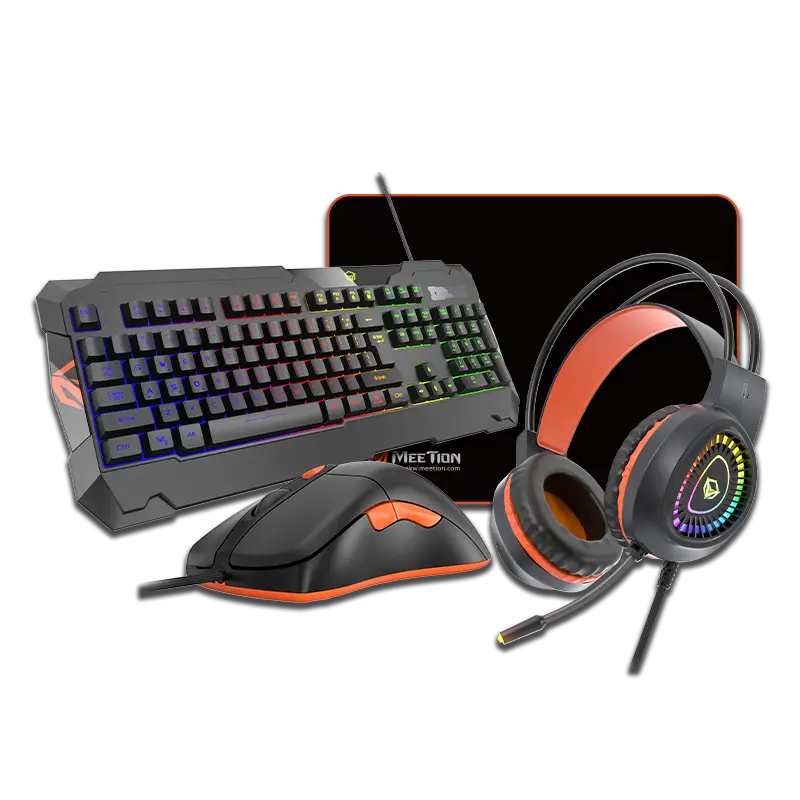 [NTH-028] طقم كيبورد وماوس وسماعة لاسلكي MEETION 505 Wireless Keyboard & Mouse + Headset