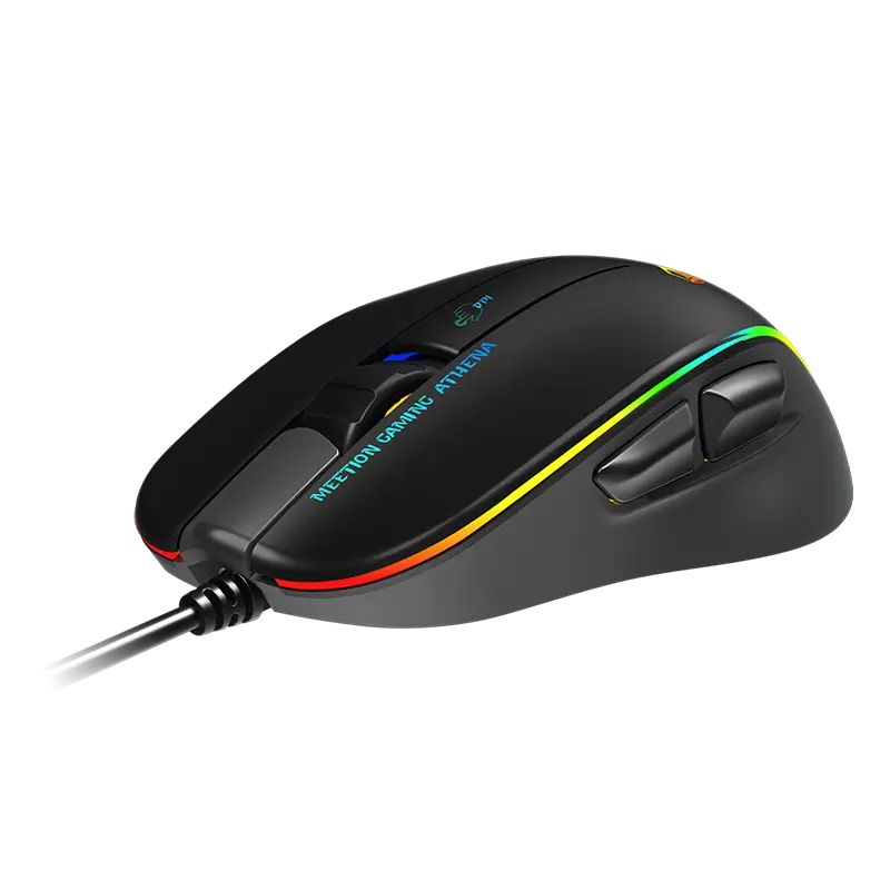 [NTH-047] ماوس جيمنج سلكي بإضاءة خلفية RGB متغيرة MEETION GM23 USB Wired Gaming Mouse