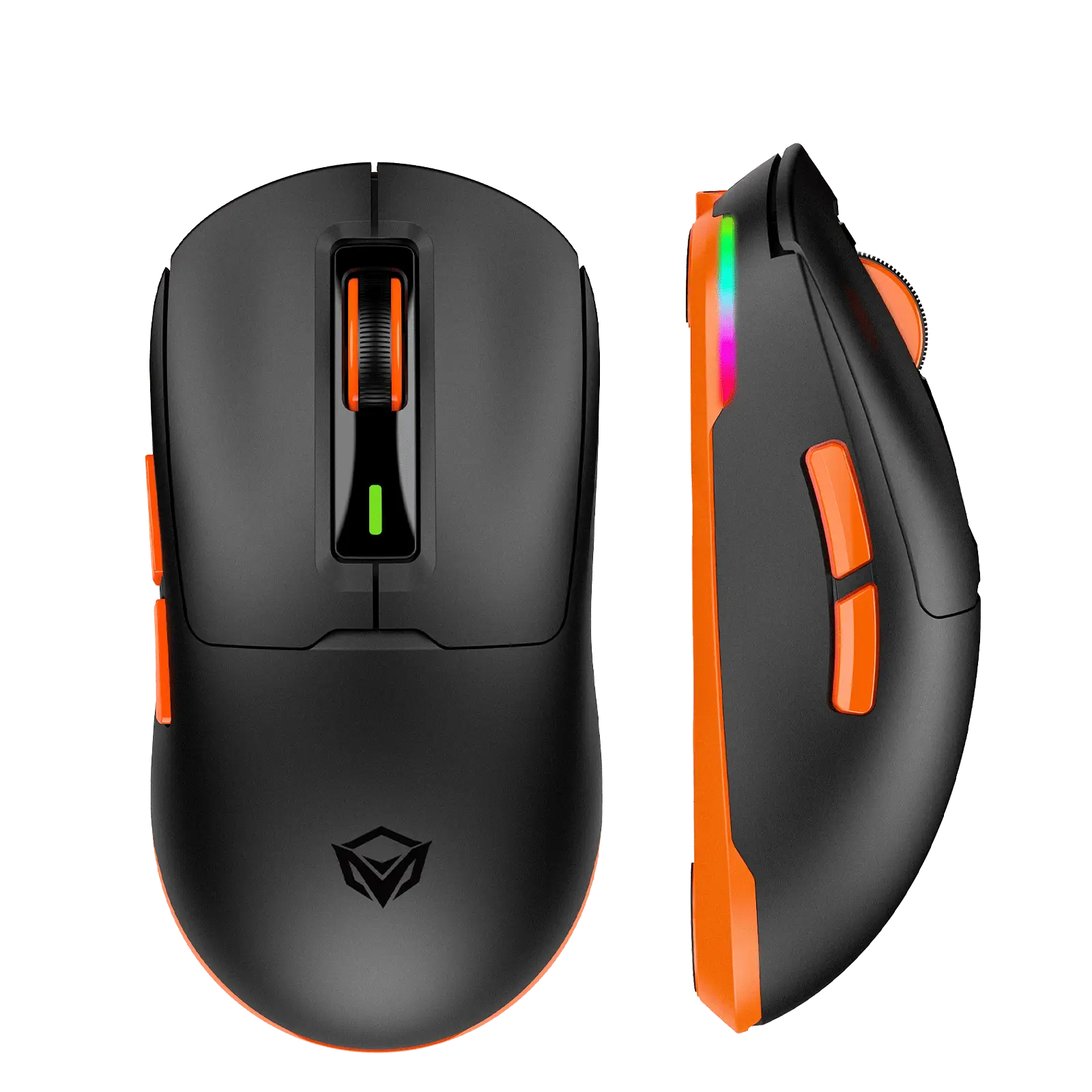 [NTH-048] ماوس ألعاب لاسلكي ثلاثي الأوضاع مع إضاءة MEETION GW24 Air 8000 DPI Tri-Mode RGB Gaming Mouse
