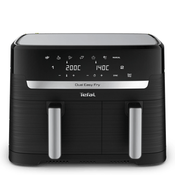[TEF-026] Air Fryer Tefal Tefal Dual Easy Fry Capacity 8.3 L with Two Drawers – EY9018
