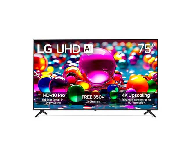 [LG-026] تلفزيون 43 بوصة LG UHD سمارت 4K بمعالج α7 Gen8 AI وتردد 60Hz – UA8500