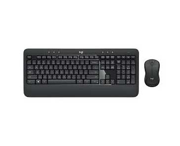طقم كيبورد وماوس لاسلكي لوجيتك Logitech MK540 Advanced، لوحة مفاتيح كاملة الحجم مع لوحة أرقام