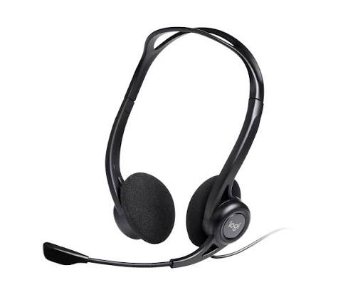 Headphones USB Logitech Logitech 960, Headphones Computer Wired with Microphone