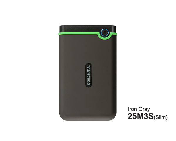 هاردسك خارجي متين ومقاوم للصدمات Transcend (ترانسيند) StoreJet 25M3 سعة 1TB