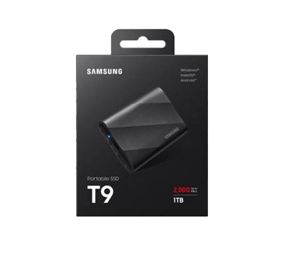 هارد خارجي سامسونج Samsung T9 Portable SSD 1TB، بمنفذ USB 3.2 Gen 2x2، سرعة 2000MB/s