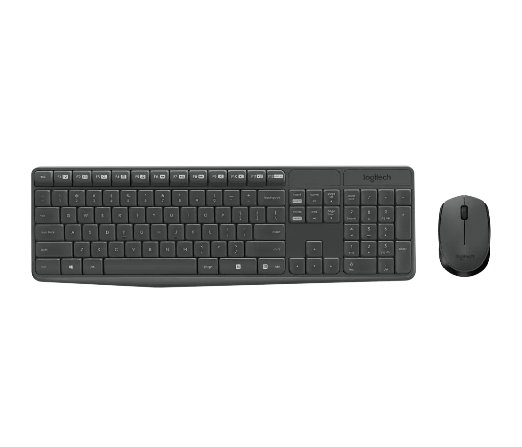 مجموعة لوجيتك Logitech MK235 اللاسلكية، تصميم متين ومقاوم للظروف القاسية، عمر بطارية 3 سنوات