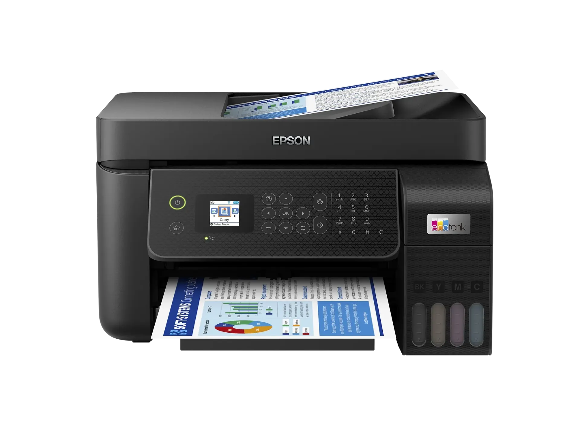 طابعة إبسون EcoTank L5290، واي فاي، فاكس، درج ADF للتصوير
