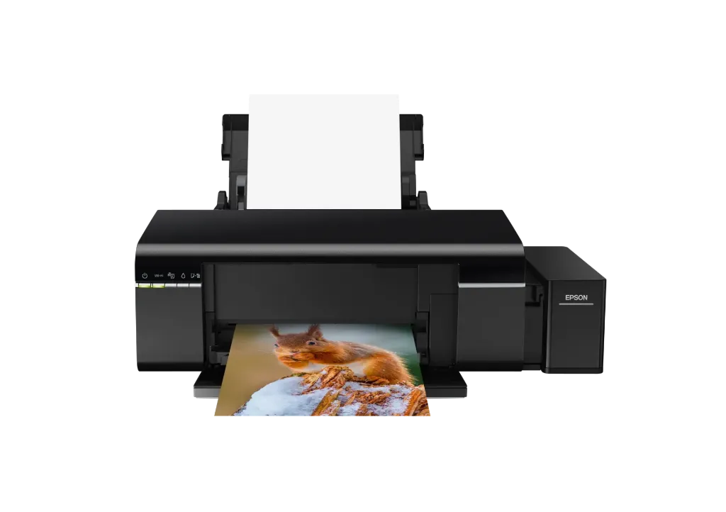طابعة إبسون EcoTank L805، طابعة صور 6 ألوان، واي فاي (كلاسيك)