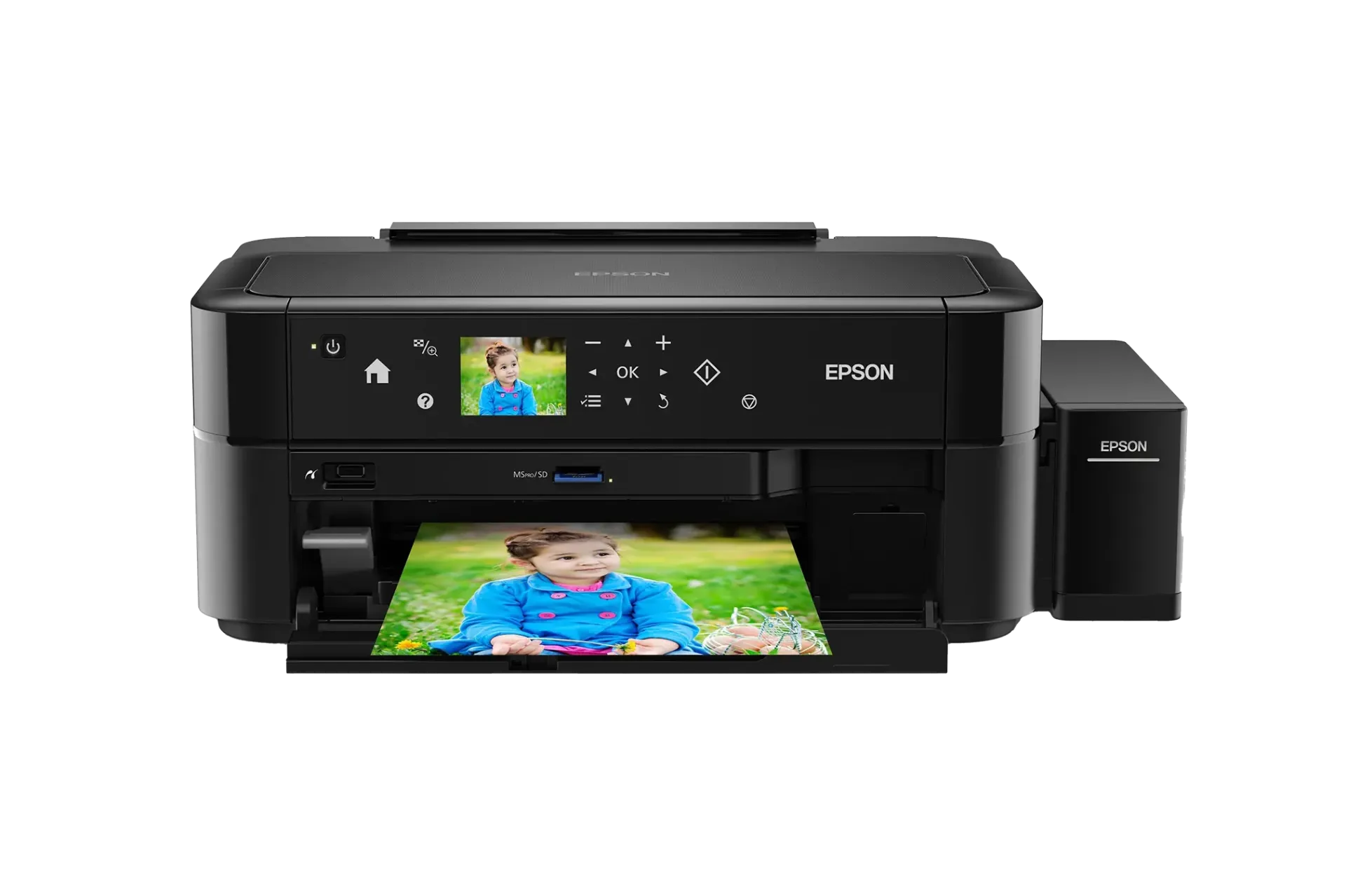 طابعة إبسون EcoTank L810، طابعة صور مع شاشة LCD، طباعة بدون كمبيوتر