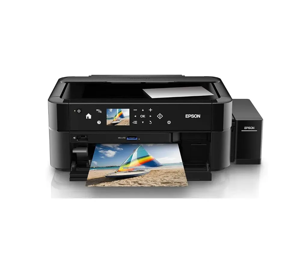 طابعة إبسون Epson EcoTank L850، طابعة صور 3 في 1، شاشة لمس، 6 ألوان